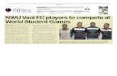 NWU Vaal FC players to compete at - Ornico Media Monitoring · 2019. 6. 14. · Speaking to Vaalweekblad, NWU Vaal Football Manager Thomas Thema said that this is a great achievement