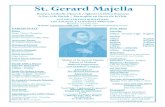 St. Gerard Majella · 2020. 4. 8. · 1 St. Gerard Majella Roman Catholic Church / Iglesia Católica Romana A Pro-Life Parish / Parroquia en Favor de la Vida PARISH STAFF Pastor Msgr.