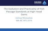 The Evolution and Practicality of Fish Passage Standards ...Joshua Murauskas WA-BC AFS 2019. The Overview Slide •Past –Salmon Mitigation –Hydro, Smolt Passage, and Assessment