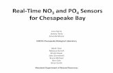 Real-Time NO3 and PO4 Sensors for Chesapeake Bay...Water In site AnalyZer System (WIZ): Real-Time NO3 and PO4 measurements Miniaturized wet chemistry Long-term deployments, but labor-intensive