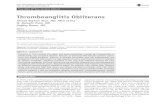 Thromboangiitis Obliterans · prevalence of Buerger’s disease was 104 per 100,000 patientregistrations;in1986,thatnumberhaddropped to 12.6 per 100,000 patient registrations [16,