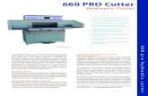 Hydraulic Cutter - Duplo USA 660 PRO...660 PRO Cutter. The 660 PRO ydraulic Cutter is built to last and guarantees both precision and speed in the critical cutting process. This quick