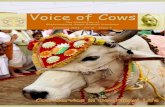 Voice of Cows - Sanskrit Documents...1) SRIMAD BHAGVAD GITA Dhenunam asmi kamadhuk -- Among cows I am the wish fulfilling (kamdhenu or surabhi) cow. (Verse 10.28). 2) SRI CHAITANYA
