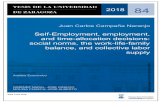 Self-Employment, employment, and time-allocation decisions ... · allocation decisions: social norms, the work-life-family balance, and collective labor supply TESIS Autoempleo, trabajo