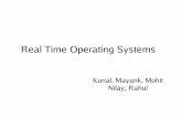 Real Time Operating Systems - IIT Delhisuban/csl373/A5/RTOS/rtos.pdf · 2006. 5. 1. · 8254 -- programmable interval timer/counter, that can be treated as an array of four I/O ports