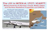 The J31 in INTEX-A / ITCT / ICARTT - NASA€¦ · –Impact Via Clouds: Aerosol Indirect Effect Quantify the relationships between those radiative impacts and aerosol amount and type.