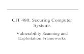 CIT 480: Securing Computer Systems · 2019. 8. 25. · Vulnerability scanners can identify thousands of potential security issues. – Automatically and quickly. – On a regular