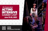 the Conservatory ACTING INTENSIVE SUMMER CAMPin acting, voice, auditioning, improv, movement, and more. Campers will attend the professional productions at the Southeast Missouri Summer