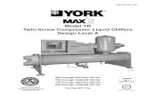 160.81-EG1, MAXE Model YR Twin-Screw Compressor Liquid Chillers Design Level A · 2016. 10. 21. · YORK INTERNATIONAL 3 FORM 160.81-EG1 Introduction The YORK M AXE YR Chiller offers