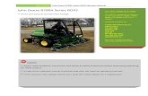 John Deere 8700A Series ROPS Operator ManualApril 2016© John Deere 8700A Series ROPS Operator Manual Safe Operation on Rough Terrain 1. Drive the mower slowly on hillsides and curves