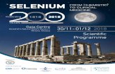 SELENIUM FROM CHEMISTRY TO CLINICAL MEDICINE · 2018. 11. 27. · Gaia Centre Goulandris Natural History Museum Athens, Greece Scientific Programme 30/11-01/12 2018 Congress - Secretariat