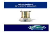 USER GUIDE EFL SIEVE SHAKERDescription The Endecotts EFL 2000 is a vibrating shaker that is used to carry out sieve tests in conjunction with sieve stacks for particle sizing of various