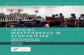 JUDICIAL INDEPENDENCE IN AFGHANISTAN · II AREU 2020 Afghanistan Research and Evaluation Unit About the Author Shoaib Timory is currently serving as Deputy Permanent Representative