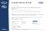 UM15 522791 UM15 EN - MCAM€¦ · ISO 14001 : 2015 Certificate registration no. Valid from Valid until Date of certification 522791 UM15 2020-12-15 2023-12-14 2020-12-08 DQS GmbH