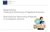 Regensburg Technical University of Applied Sciences ......‣Business IT ‣Mathematics - Master (M.Sc.) ‣Computer Science ‣Mathematics FACULTY STUDENTS IN OUR PROGRAMS (2017)