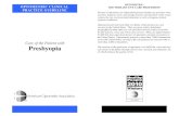 CPG17 Care of the Patient with Presbyopia€¦ · Care of the Patient with Presbyopia OPTOMETRIC CLINICAL PRACTICE GUIDELINE OPTOMETRY: THE PRIMARY EYE CARE PROFESSION Doctors of