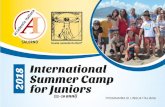 International 2018 for Juniors Summer Camp - Scuola Leonardo · spiagge bianche e il suo mare pulito, tanto da ricevere l’ambito riconoscimento di “bandiera blu” per la bellezza