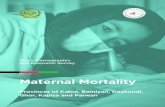 Socio-Demographic and Economic Survey: Maternal Mortality: … · 2017. 6. 9. · The Socio-Demographic and Economic Survey (SDES) is a historic initiative led by Afghanistan’s