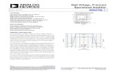 High Voltage, Precision Operational Amplifier Data Sheet … · 2019. 10. 13. · High Voltage, Precision Operational Amplifier Data Sheet ADA4700-1 FEATURES Low input offset voltage