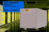 ups & power quality - TEKNICA Plus series esp.pdf · 2020. 1. 30. · Serie KR11 Plus UPS en línea 1 ~ 10kVA. • THDi bajo: