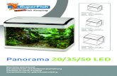 Panorama 20/35/50 LED - Aquadistri...Setting up your aquarium: Choose an appropriate location for the aquarium. The location should be relatively dark, for example in the corner of