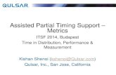 Assisted Partial Timing Support Metrics · Kishan Shenoi (kshenoi@Qulsar.com) Qulsar, Inc., San Jose, California Outline Principal concept of the Assisted “Partial-Support” approach