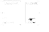 Manual de instrucciones original Rotomartillo t Original operating … · 2020. 4. 23. · 5 E Índice de contenidos 1. Instrucciones de seguridad 2. Descripción del aparato 3. Volumen