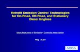 Retrofit Emissions Control Technologies for On-Road, Off-Road, … · 2020. 8. 24. · Scooptram Both Oxidation Catalysts and Diesel Particulate Filters Have Been Extensively Retrofitted