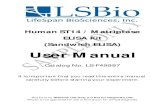 User Manual (Sandwich ELISA ) ELISA Kit Catalog No. LS ...Human ST14 / Matriptase ELISA Kit (Sandwich ELISA ) User Manual Catalog No. LS-F49987 It is important that you read this entire