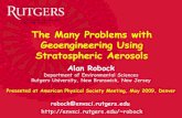 The Many Problems with Geoengineering Using Stratospheric Aerosolsthechemtraildiary.weebly.com/uploads/2/3/1/7/23175228/... · 2018. 3. 11. · weaponeer says he has a radical solution
