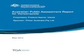 Australian public assessment for Voriconazole€¦ · Australian Public Assessment Report for Voriconazole Proprietary Product Name: Vfend Sponsor: Pfizer Australia Pty Ltd May 2013