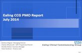 Ealing CCG PMO Report Finance Report July 2014 · CVD Anticoagulation Schemes (615) 72 (543) (154) 18 (136) 0 0 0 (136) 0 (615) 72 0 (615) 615k is acute target. CCG target is £308k.