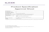 Product Specification Approval Sheet · 2020. 3. 5. · Product Specification Approval Sheet Customer Customer P/N Customer Model ILITEK P/N ILI2312PAIL000I00 Product Description