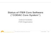 Status of ITER Core Software - EPICS...source: 27LH2V v6.1 software data ITER SVN ITER SDD Repository FAT SATAgreed milestones software stable & tested data passes full validation