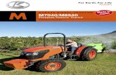 KUBOTA DIESEL TRACTOR e i n M M7040 M8540 · Kubota’s exclusive Bi-Speed Turn feature rotates the front wheels ... Position, draft & mix control 2 standard 540/540E 41.6 61 1900