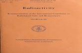 Radioactivity: recommendations of the International ...84 Radiation Quantities and Units (ICRU Report 10a)_ . 20 . 85 Physical Aspects of Irradiation (ICRU Report 10b)_ .40 . 86 Radioactivity