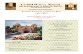 Page 1 CARMEL MISSION BASILICA (1771) Carmel Mission Basilica · 2017. 3. 31. · Page 5 CARMEL MISSION BASILICA (1771) July 3, 2016 If you are over 65 years old, you probably remember