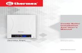 Combi Boiler Installation And User’s Manual · 2020. 5. 13. · 3 Thermex Rigel Premix Condensing Combi Boiler Installation and User’s Manual - ENG Thermex Rigel PM 24 kw - 27,99