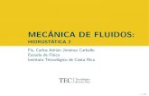 Mecánica de fluidos: Hidrostática 2 - COnnecting REpositories · 2020. 2. 12. · Mecánica de fluidos: Hidrostática 2 Author: Fís. Carlos Adrián Jiménez Carballo Escuela de