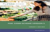 FSSC 22000 SCHEME VERSION 5 - SCS Global Services · 2020. 4. 2. · ISO 22000:2018, ISO/TS 22002-1:2009, FSSC 22000 Additional requirements CIII Processing of perishable animal and