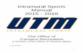 Intramural Sports Manual 2015 - 2016 · 2015. 6. 30. · Each sport within the Skyhawk Point System will have five leagues. The leagues are Men’s Open, Men’s Fraternity, Women’s
