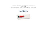 Setra Room Isolation Monitor SRIM Installation and Operation … · 2018. 1. 18. · pressure applications that require stringent pressure monitoring and alarming. The SRIM can be