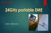 24GHz portable EME 3rd 24GHz-22W.pdf · 2019. 4. 9. · TRV 2nd generation – SSPA + KLNA • WR42 VLNA - 1,6dB N/F • Gain 25dB • SSPA 2xTGA4915CP – 10W . TRV 3rd generation