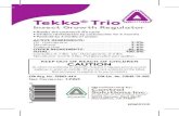 Insect Growth Regulator · 2020. 3. 17. · Tekko Trio will prevent nymphal cockroaches and crickets from developing into adults. After application, cockroaches with twisted wings