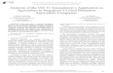 Analysis of the IAS 41 Amendment’s Application to Agriculture in … · [1], the International Financial Standards Board ... issued an exposure draft (ED) to revise IAS 41 and IAS