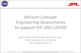 Mission Concept Engineering Assessments to support ICE-SAG … · 2019. 5. 30. · Mars Ice and Climate Evolution (ICE-SAG) Concept 2: Lander with drill –Lander Estimated Changes: