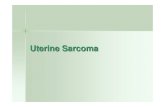 Uterine Sarcoma - CGMH · 2017. 11. 7. · Most common type of uterine sarcoma One series they represented 43 percent (51/119) of all cases Both epithelial (carcinoma) and sarcomatous