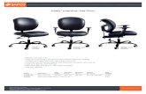 Alday Intensive-Use Chair - Safco Products · 2020. 4. 9. · Alday™ Intensive-Use Chair • intensive-use task chair • supportive cushioning in the seat and back deliver ergonomic