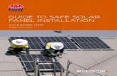 Guide to safe solar panel installation · Australian/New Zealand Wiring Rules and AS/NZS 3008.1.1:2017 Electrical installations – Selection of cables • ensure that risks associated