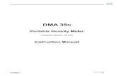 DMA 35N Portable Density Meter - Amazon S3 · 2020. 3. 25. · • Before using the DMA 35N read the instruction manual. • Anton Paar GmbH warrants the proper functioning of the